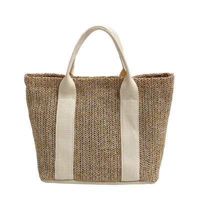 Spring And Summer Straw Beach Bag Suitable For Travel Holiday