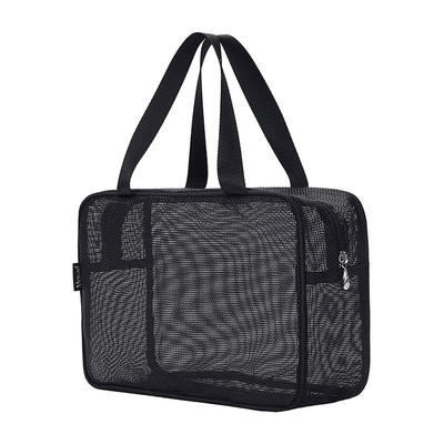 Large Capacity Breathable Mesh Bathroom Bag Portable Transparent for Washing