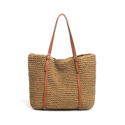 Original Purse Rattan Lafite Straw Bucket Bag Crochet Woven Personalised