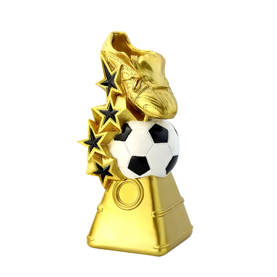 Zinc Alloy Paint Custom Logo Soccer Award Medal Sport Turbo 5K Resin Event Trophies