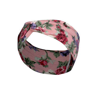 Fashion Women Head Scarves Wide Elastic Headbands With Heat Transfer Logo