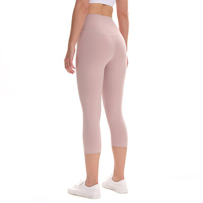 Spandex Polyester Women Gym Leggings Ladies Elasticated Cropped Trousers