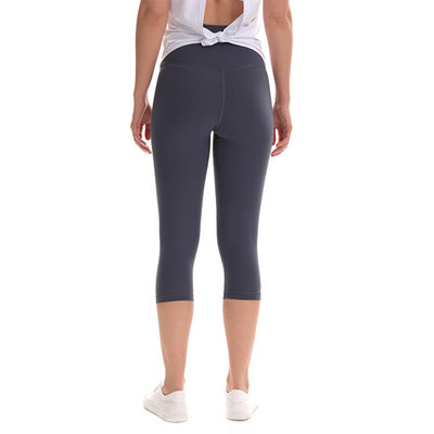 Spandex Polyester Women Gym Leggings Ladies Elasticated Cropped Trousers