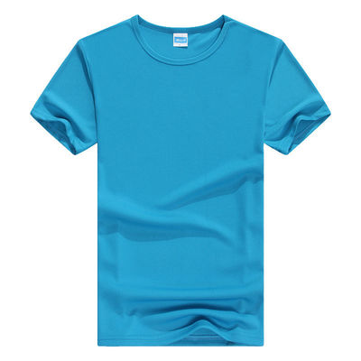 Multifunctional Womens Mens Sports T Shirts Short Sleeve With Polyester Material