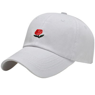 3D Digital Custom Embroidered Baseball Caps Adjustable Size With Curved Shaped