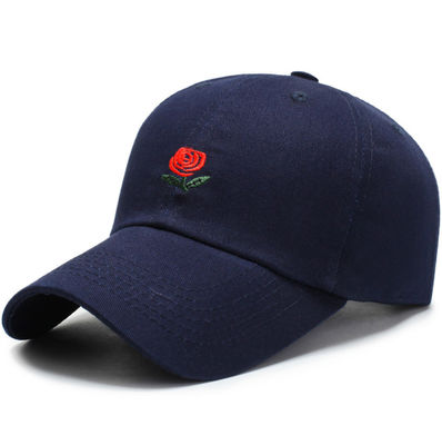 3D Digital Custom Embroidered Baseball Caps Adjustable Size With Curved Shaped
