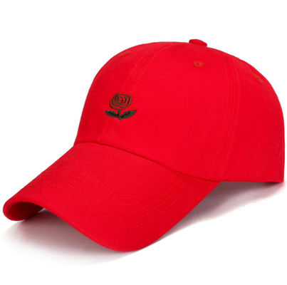 3D Digital Custom Embroidered Baseball Caps Adjustable Size With Curved Shaped
