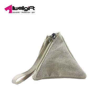 Canvas Personalised Womens Bags Triangle Coin Purse Pouch Wear Resistant