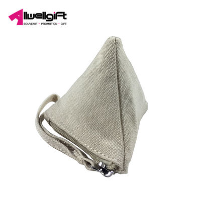 Canvas Personalised Womens Bags Triangle Coin Purse Pouch Wear Resistant