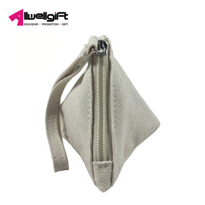 Canvas Personalised Womens Bags Triangle Coin Purse Pouch Wear Resistant