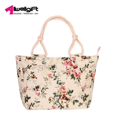 Portable Canvas Shoulder Tote Bag Large Capacity With Various Pattern