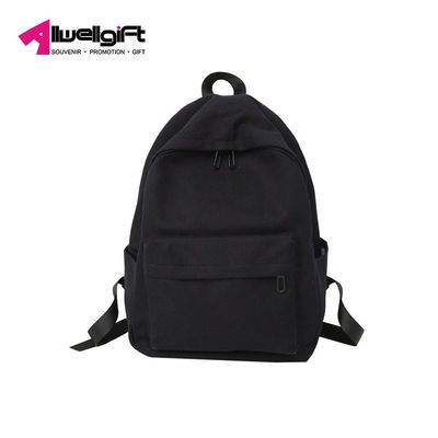 Breathable Canvas Large Capacity Backpack Wear Resistant With Computer Interlayer