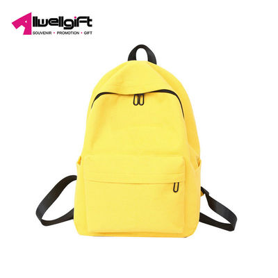 Breathable Canvas Large Capacity Backpack Wear Resistant With Computer Interlayer