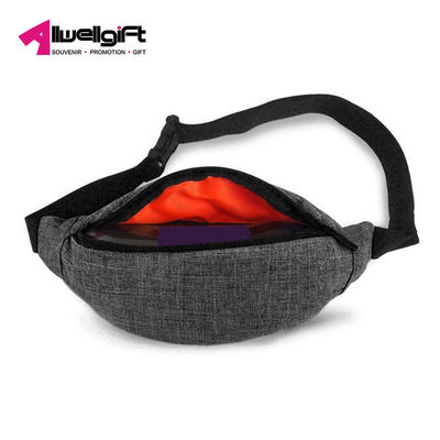 Travel Fanny Bag Sling Pocket Super Lightweight Orange lining For Travel Cashier's box Waist Pack