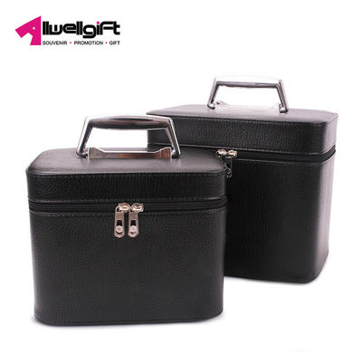 Portable Lady Large Capacity Makeup Bag PU Material Antibacterial