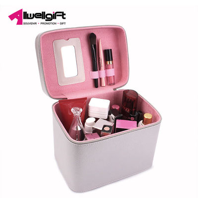 Portable Lady Large Capacity Makeup Bag PU Material Antibacterial