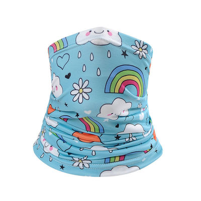 wholesale custom USA flag neck gaiter kids bandanas cartoon unicorn rainbow wear