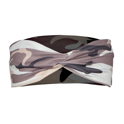 Elastic Camouflage Hair Band 100% Silk For Sports Workout