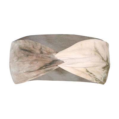 Multicolors Women Head Scarves Elastic Cross Tie Dye Headband