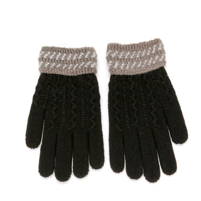 wholesales custom kids five-fingers fashion gym simple winter warm and cold proof kintted  sports touch screen mitts