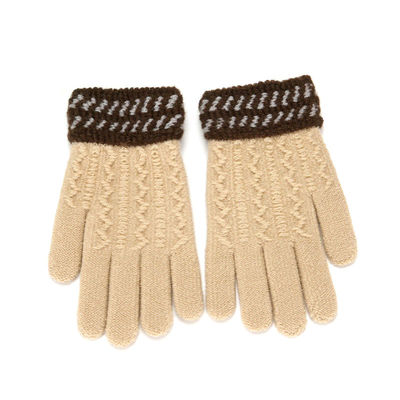 wholesales custom kids five-fingers fashion gym simple winter warm and cold proof kintted  sports touch screen mitts