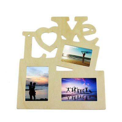 Creative 3D Tourist Custom Photo Frame Wooden Blank LOVE Photo Frame