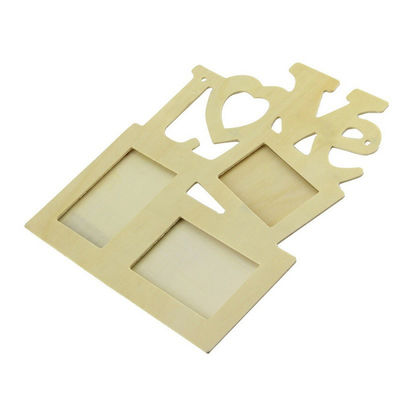 Creative 3D Tourist Custom Photo Frame Wooden Blank LOVE Photo Frame
