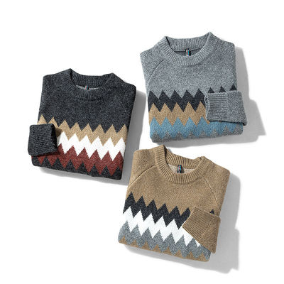 knitted Men'S Sweaters Smart Casual Jumpers Regular Sleeve Style Odorless