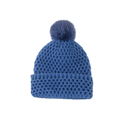 Multi Color Unisex Acrylic Knit Pom Pom Hat OEM For Winter