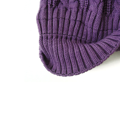 OEM Unisex Cable Knit Acrylic Knit Hat For Winter