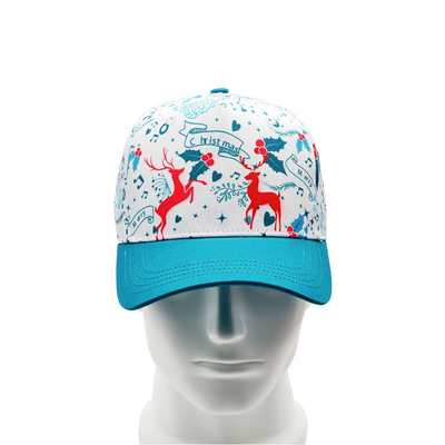 Christmas Elements Design Trucker Baseball Hats With Metal Closure