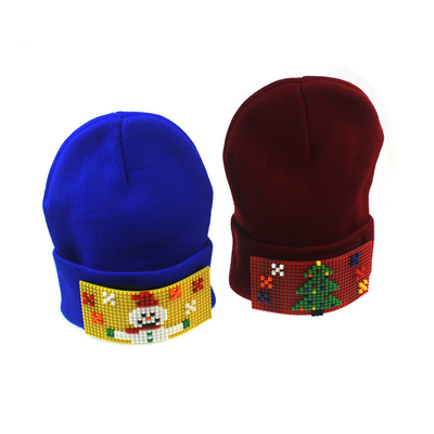 Unisex Christmas Santa Claus Embroidery Winter Beanie Hats