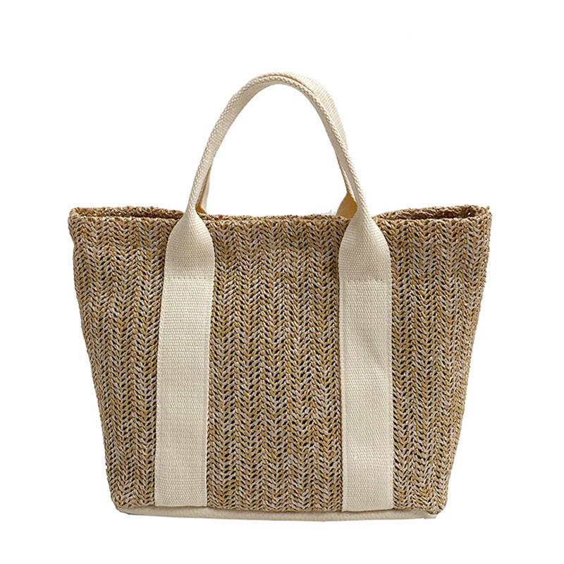 Spring And Summer Straw Beach Bag Suitable For Travel Holiday