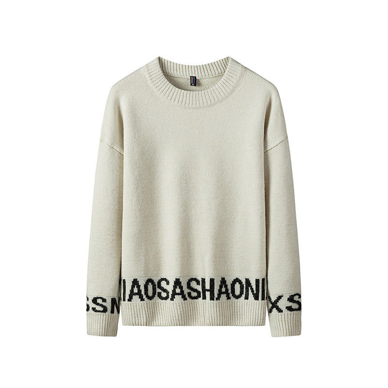 S-4XL Mens Casual Pullover Sweater Autumn Winter Sweater Multicolor Customized